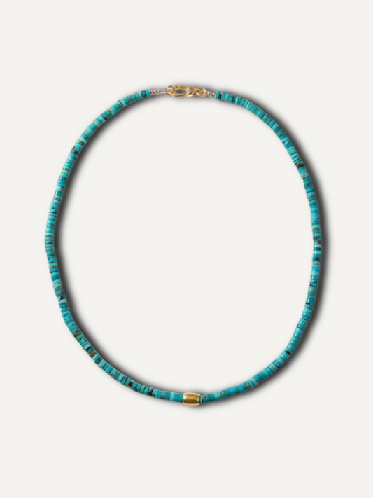 Collier Thalassa Turquoise et or