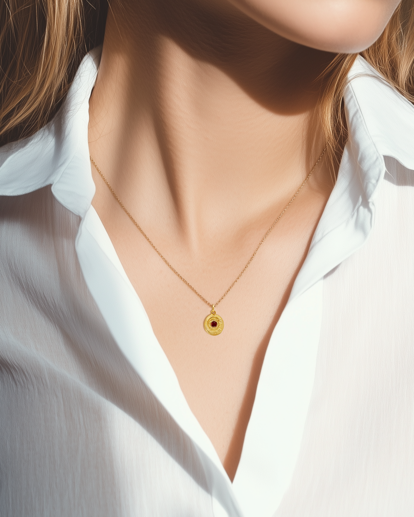 Collier Matia Vermeil Rubis