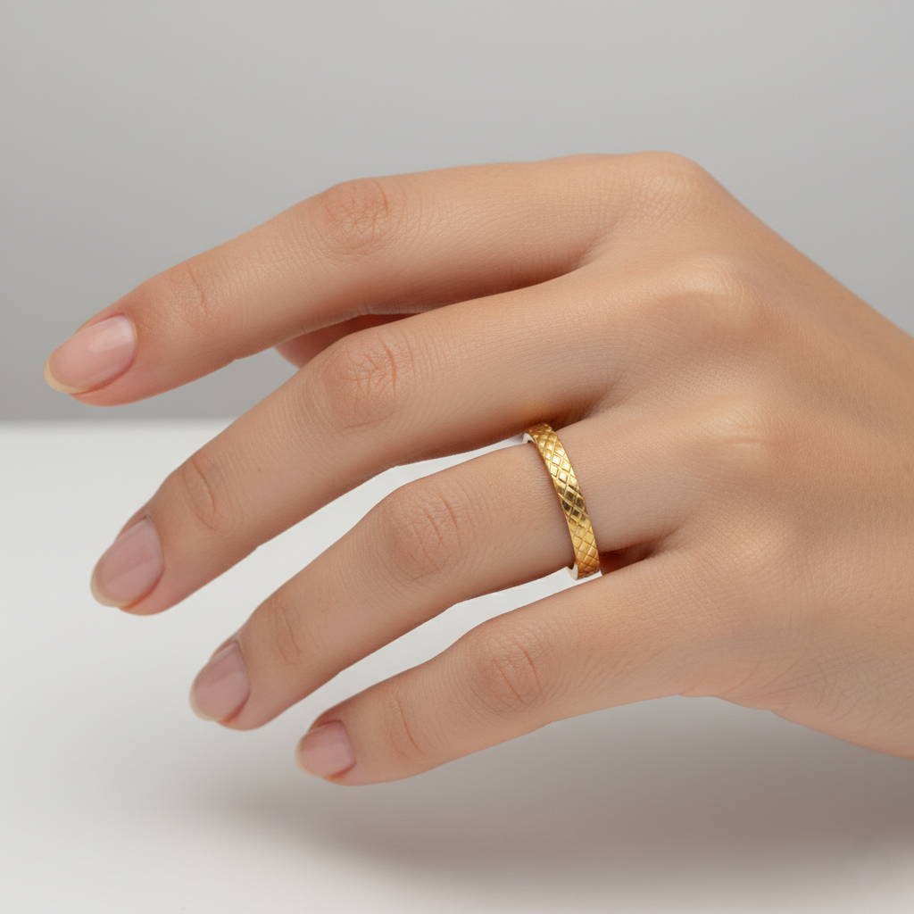 Bague Sillage – Anneau Plaqué Or