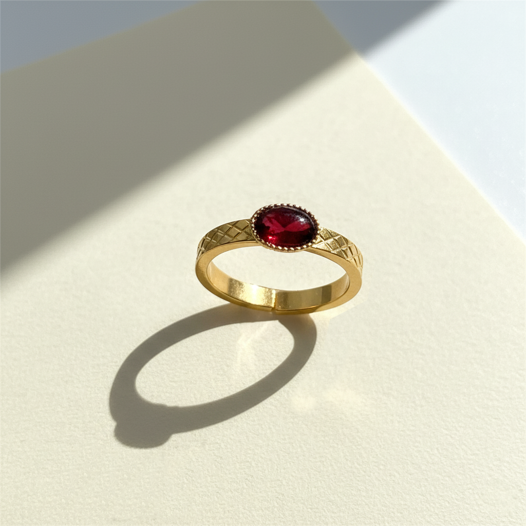 Bague Sillage Grenat