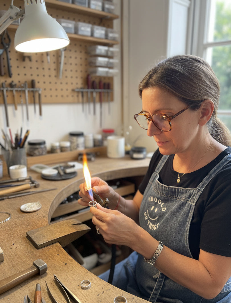 Angélique à son atelier