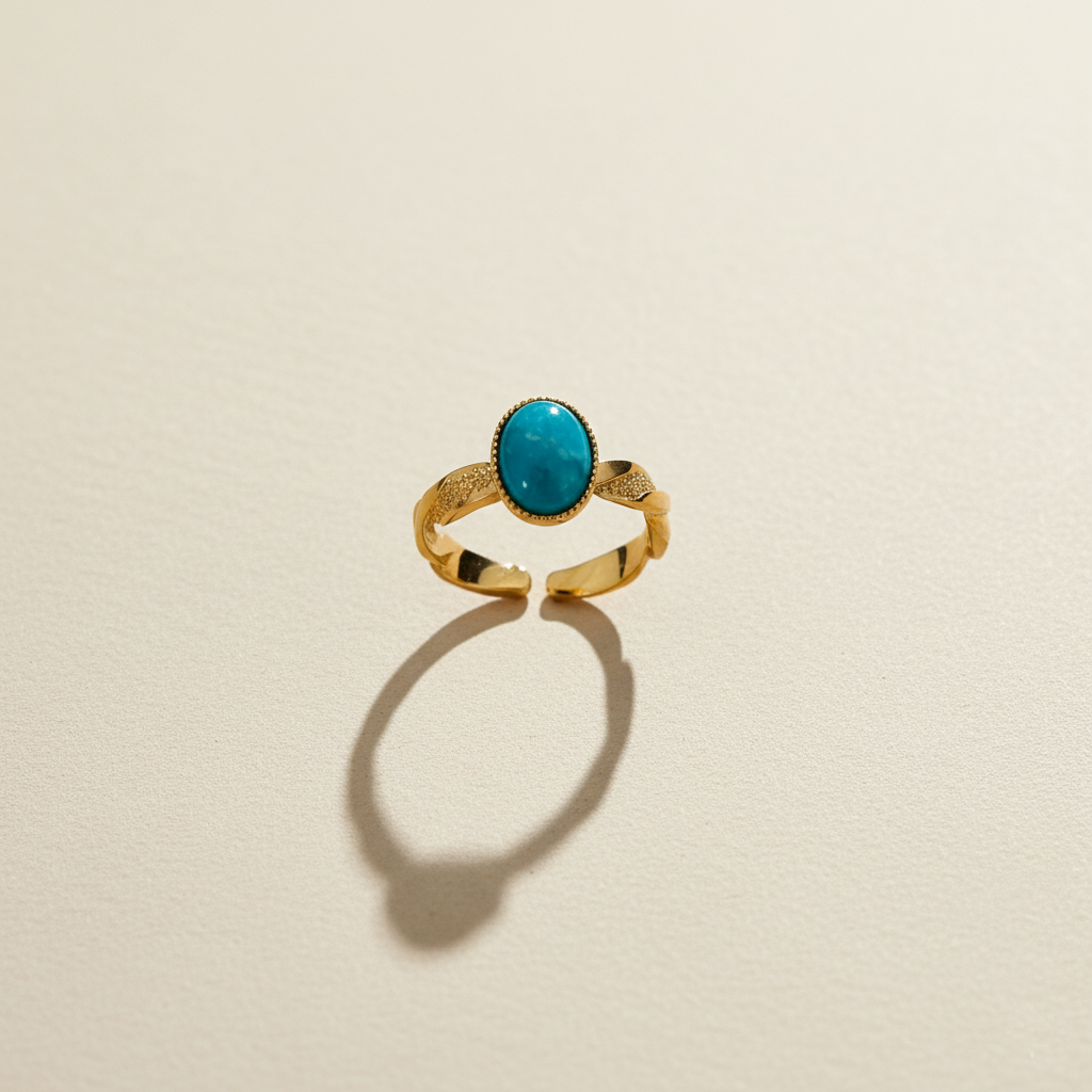 Bague Turquoise torsade