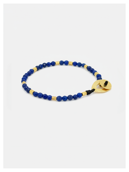 Bracelet Lapis Lazuli Vermeil Gemoria