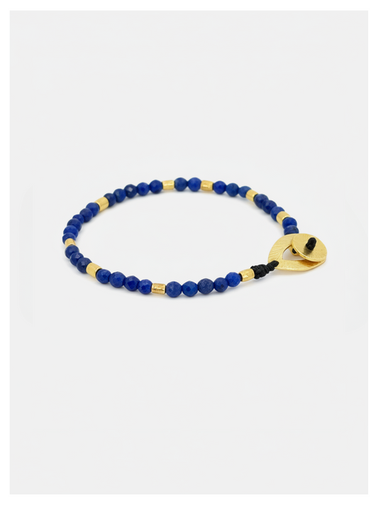 Bracelet Lapis Lazuli Vermeil Gemoria