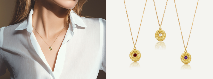 Collier Collection Matia Diamant Rubis et Améthyste