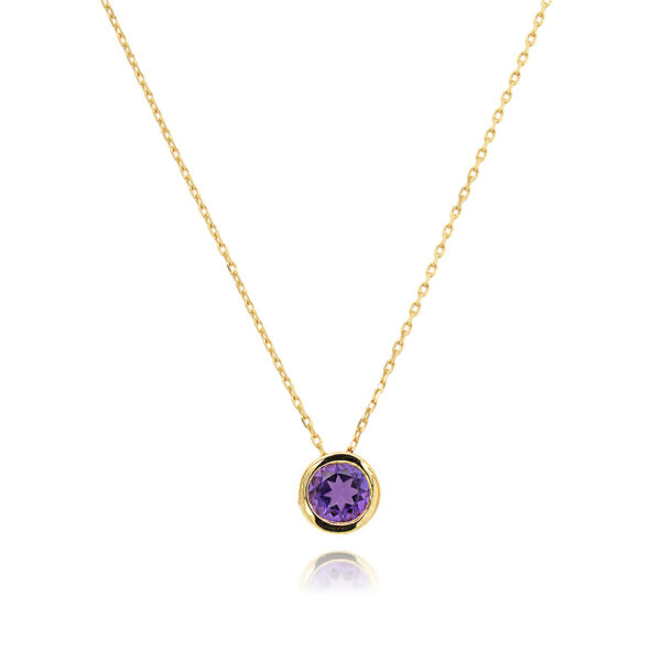 Collier Kitui* Or 750 millièmes et Améthyste