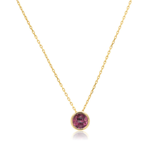 Collier Umba* Or 18 carats et Grenat Rhodolite