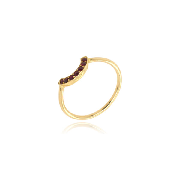 Bague Tsavo* Or 750 millièmes & Pavage Rubis