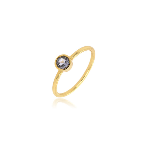 Bague Baby Merelani* Or 750 millièmes & Tanzanite Ronde