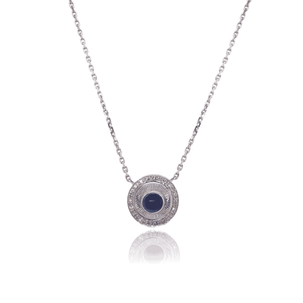 Collier Jana* Upcyclé Saphir et Diamant