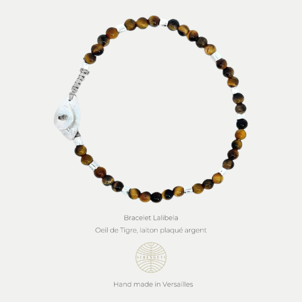 Bracelet Oeil de Tigre Argent Lalibela